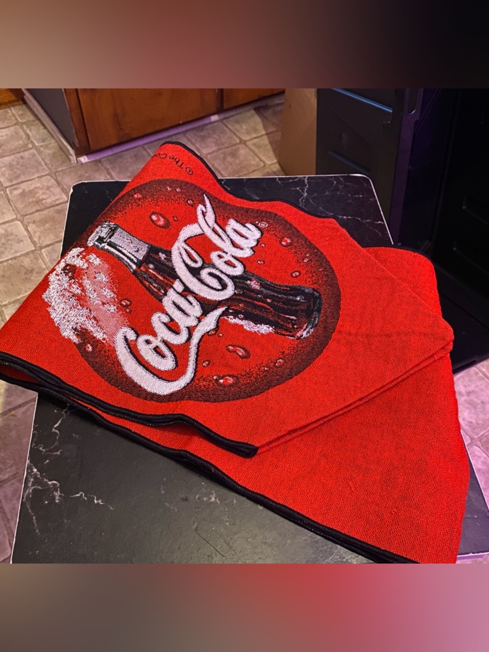 Coca-Cola Red Logo Bottle Accent Mat